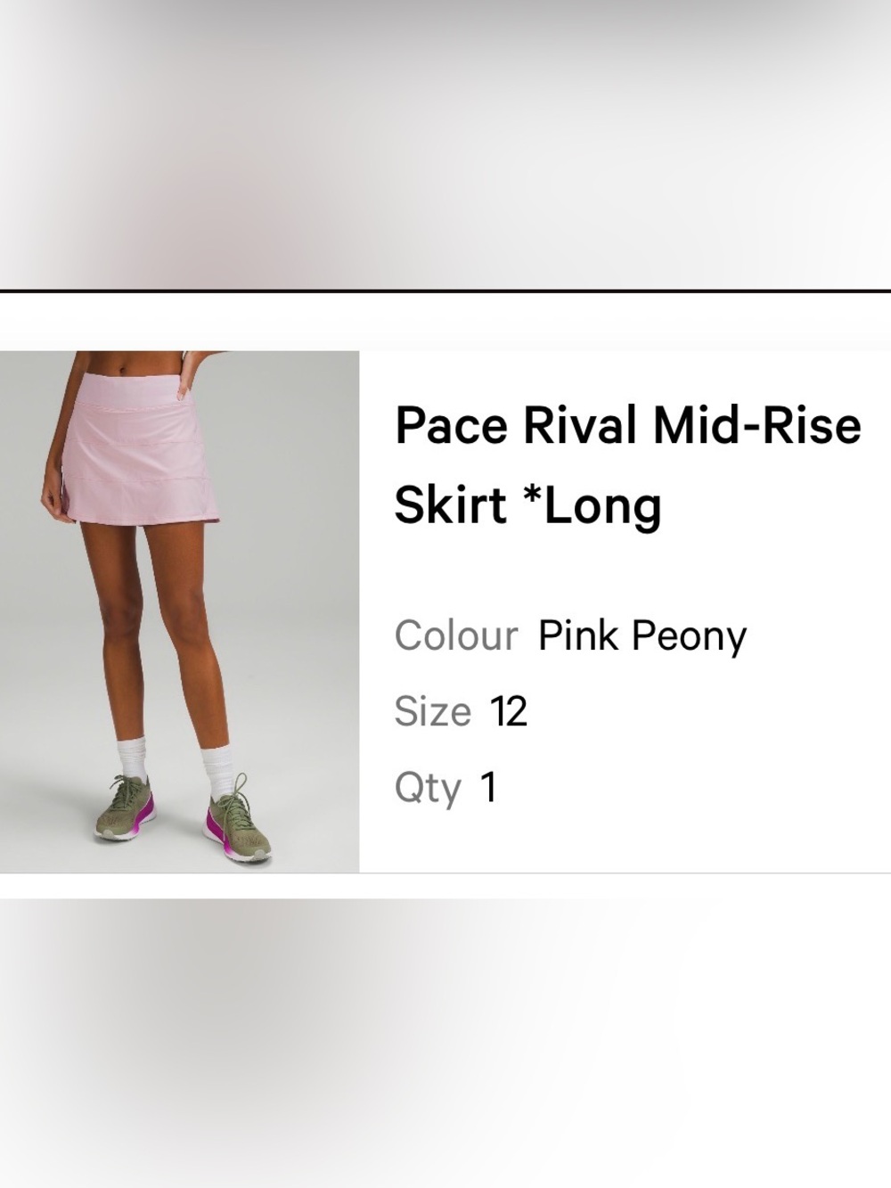 lululemon athletica Pace Rival Mid-Rise Skirt — Tall / Long  size 12 - Picture 6 of 6